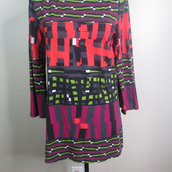 Lynn Ritchie Silver Tunic Blouse XS Colorful - Picture 4 of 11